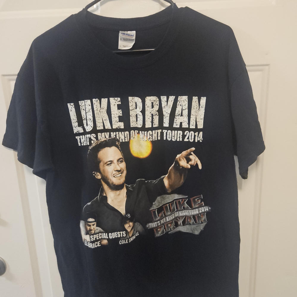 Gildan Black Luke Bryan 2014 Tour Graphic Tee
